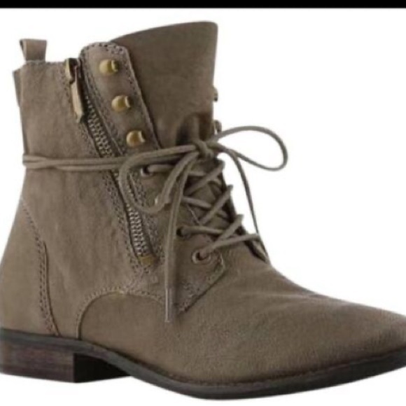 Sam Edelman Army Green Mackay Suede Boots - Picture 2 of 12